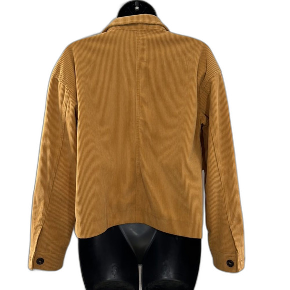 Avec Les Filles Corduroy Shacket Jacket Mustard Yellow Size Xsmall - Picture 4 of 9